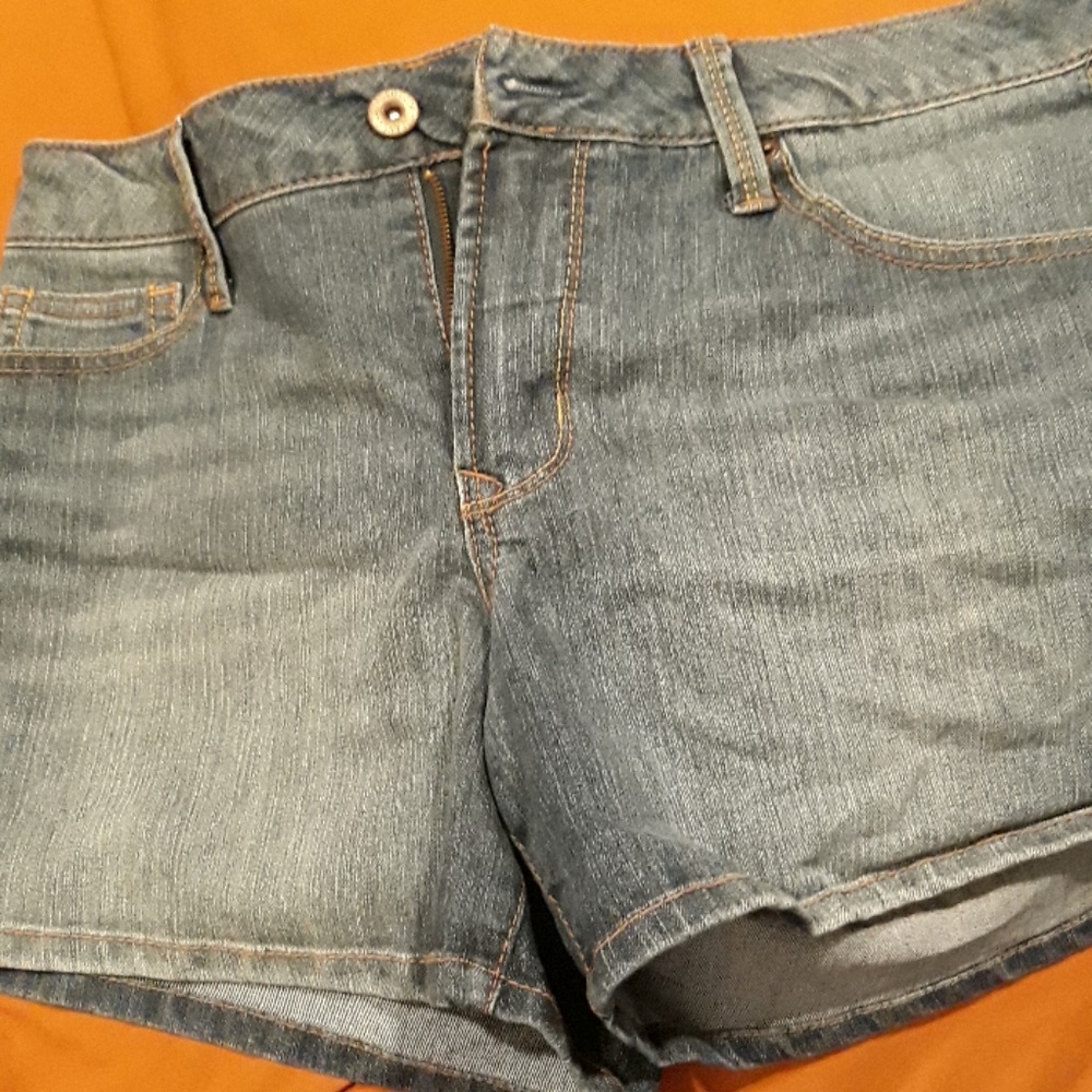 Faded Blue Jean Shorts